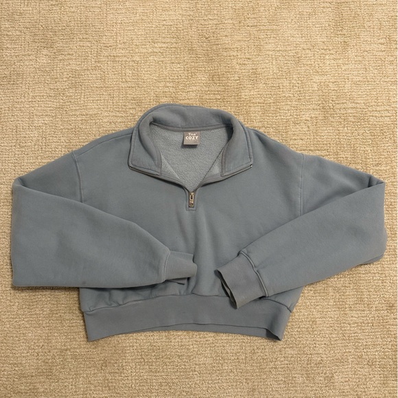 TNA Aritzia Cozy Fleece 1/4 Zip - Picture 3 of 5